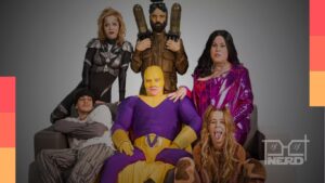 Elenco de Overman: O Filme reunido em imagem promocional