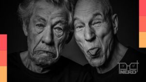 Patrick Stewart e Ian McKellen juntos em uma imagem de divulgação da franquia X-Men