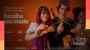 Novos cortes de frango frito da parceria entre Popeyes, CCXP e Seara