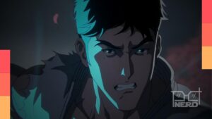 Pôster do filme live-action Street Fighter 2026 em estilo de anime, criado pelo estúdio Titmouse