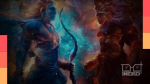 Cena promocional do filme Ramayana: O Nascimento de uma Lenda