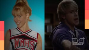 Heather Morris como Brittany e Chord Overstreet como Sam em Glee