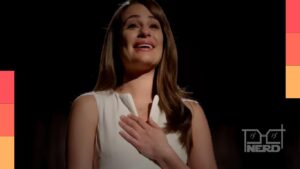 Lea Michele como Rachel Berry na série Glee