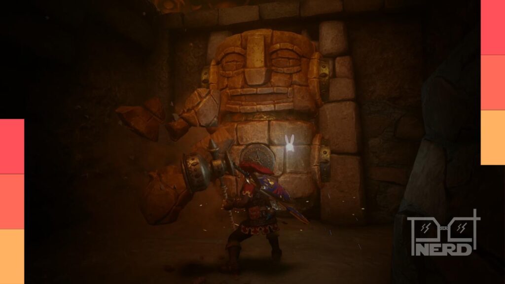 Link em uma área do remake de The Legend of Zelda: Ocarina of Time