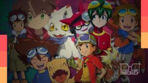 Tai e Agumon em imagem promocional sobre o remaster de Digimon Adventure