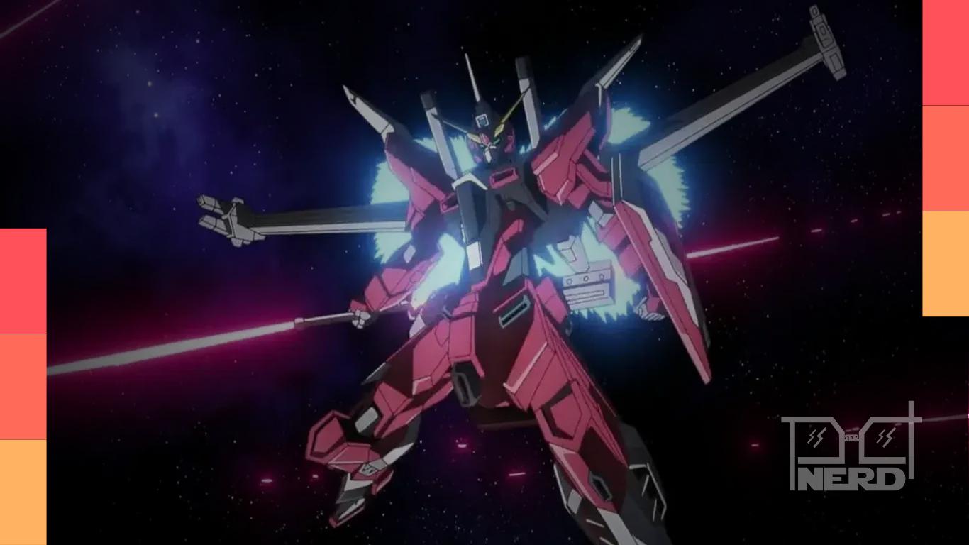 Arte conceitual do RX-78-2 com asas dobráveis e configuração de caça atmosférico