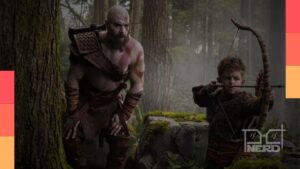 Dave Bautista como Kratos em imagem promocional da série de God of War