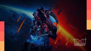 Arte promocional de Mass Effect relacionada à série live-action em desenvolvimento na Amazon