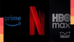 Logos de Netflix, Prime Video e outros serviços em um ranking de streaming no Brasil