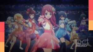 Franchouchou em divulgação dos shows de Zombie Land Saga na SAGA Arena em abril de 2027