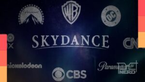 Fachada de estúdio de cinema representa a Skydance e a queda de seu valor de mercado