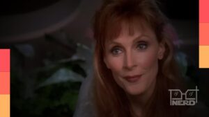Gates McFadden como Dra. Beverly Crusher em Star Trek: A Nova Geração