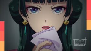 Maomao em destaque na divulgação do jogo de The Apothecary Diaries para Nintendo Switch