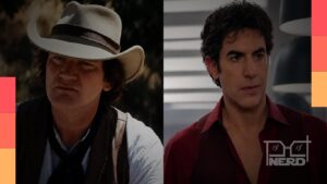 Pôster de The Popinjay Cavalier, peça de Quentin Tarantino estrelada por Sacha Baron Cohen