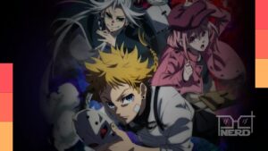 Arte promocional do anime The Vermillion Mask