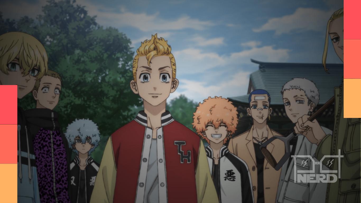Takemichi e Mikey em imagem promocional de Tokyo Revengers: Santen Sensou-hen
