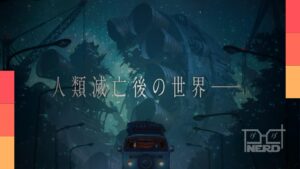 Visual promocional do anime original GROTESQQQUE, antologia da CloverWorks com três histórias