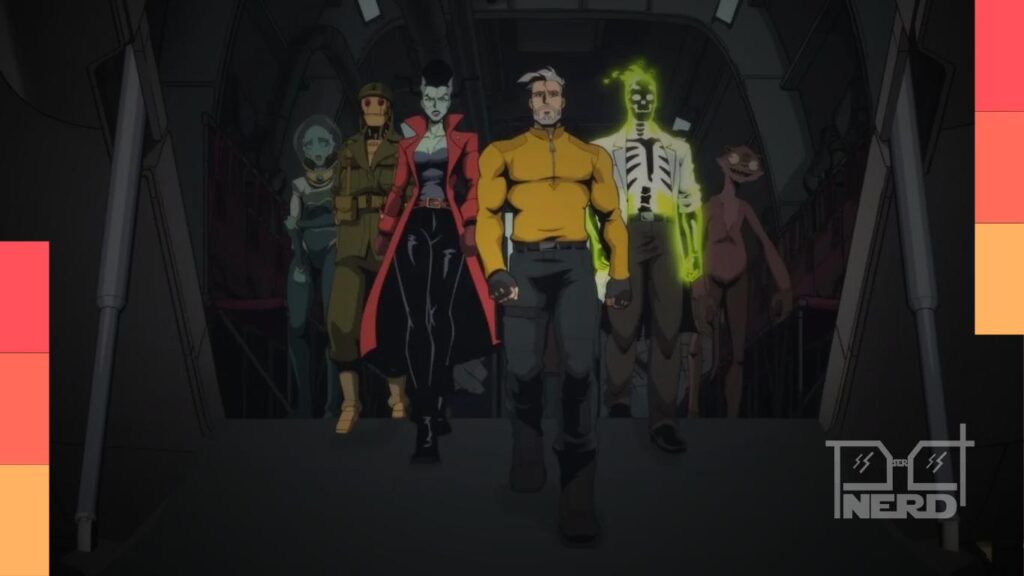 Equipe de Creature Commandos reunida em imagem da série animada do DCU