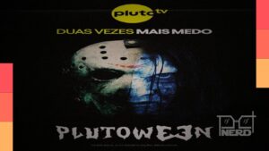 Arte sobre a estreia do canal Pluto TV Zumbis com programação de terror e mortos-vivos