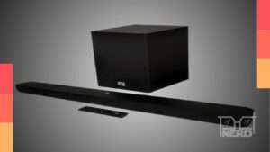 Comparação entre as soundbars JBL SB595 5.1 e JBL SB180 2.1 com subwoofer