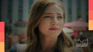 Lili Reinhart em cena da adaptação de A Hipótese do Amor, filme do Prime Video