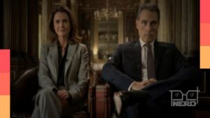 Imagem promocional da série A Diplomata, com destaque para a quarta temporada