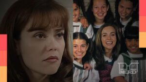 Flávia Monteiro como Tia Carol em Chiquititas e em sua nova fase na série Verônika com K