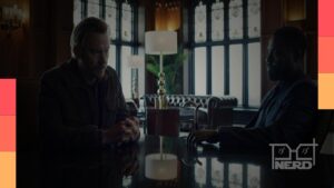 Jimmi Simpson e Dayo Okeniyi em cena da segunda temporada de Matéria Escura, série do Apple TV