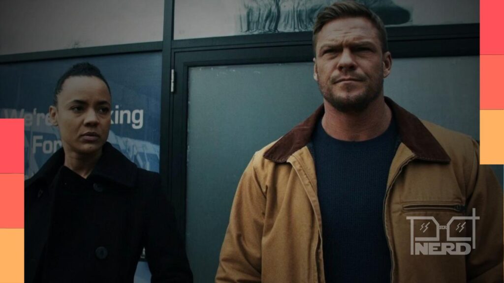 Reacher e Neagley em imagem promocional das séries do Prime Video