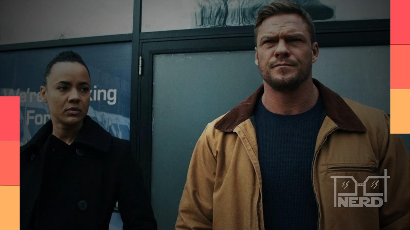 Reacher e Neagley em imagem promocional das séries do Prime Video
