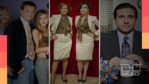 Personagens de Friends, The Office, Toma Lá, Dá Cá, Modern Family e Tapas & Beijos