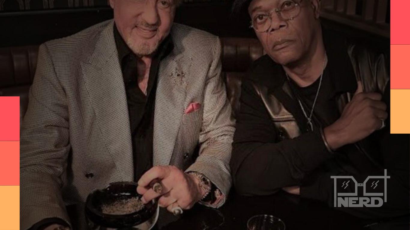 Sylvester Stallone e Samuel L. Jackson juntos nos bastidores de Tulsa King
