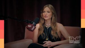 Jennifer Lawrence, atriz que interpreta Katniss Everdeen na franquia Jogos Vorazes