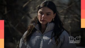 Isis Valverde em cena do suspense de ação Código Alarum