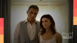 Keri Russell como Kate Wyler em A Diplomata, série renovada para a quinta temporada pela Netflix