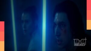 Rey e Ben Solo em Star Wars: A Ascensão Skywalker, em referência aos projetos cancelados da franquia