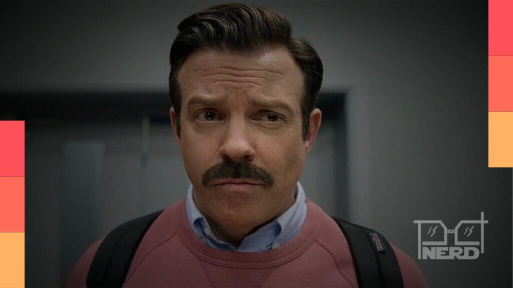 Jason Sudeikis como Ted Lasso na série do Apple TV