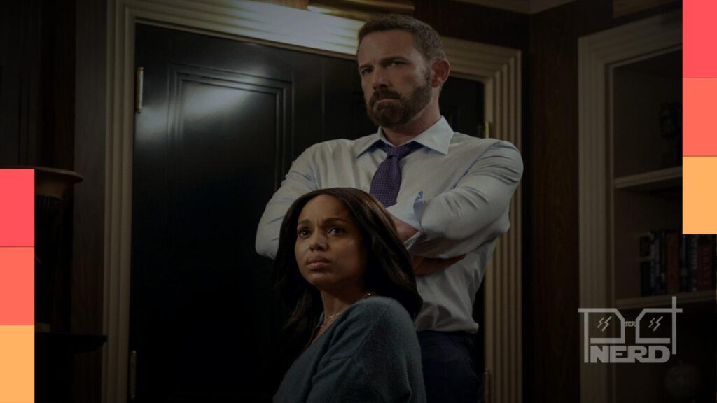 Ben Affleck e Kerry Washington em cena do suspense Sobrevivência, filme da Netflix previsto para outubro de 2026