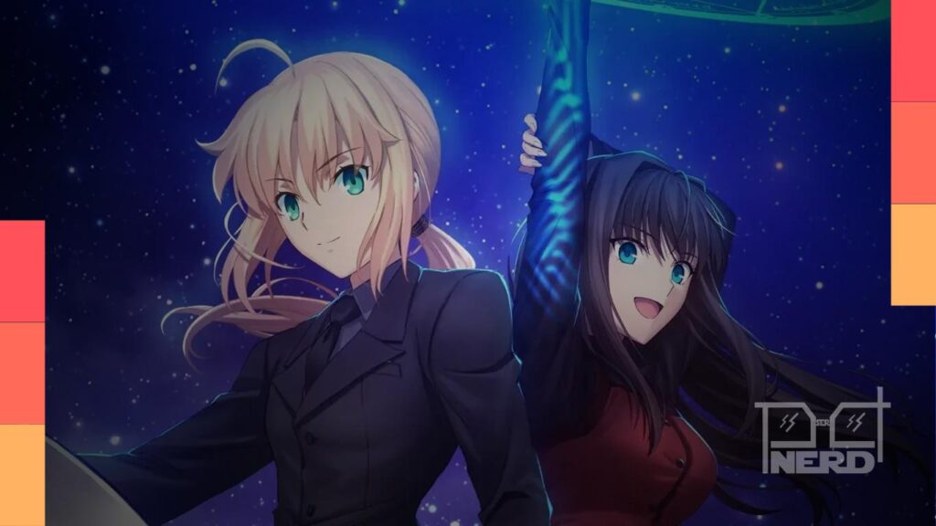 Arte colaborativa de Witch on the Holy Night – O Filme e Fate/Zero divulgada pela ufotable e TYPE-MOON