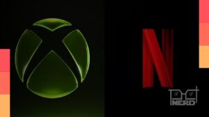 Logotipos do Xbox e da Netflix em referência à negociação de direitos de adaptação de franquias