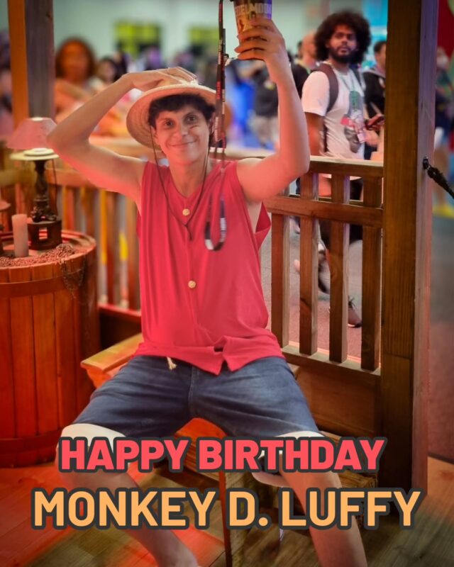 Hoje é  aniversário  do próximo  rei dos Piratas! E nada mais justo do que trazer um momento único  do cosplay  mais de boa que já fiz e um dos que mais me representa. 

Parabéns capitao!! Monkey D. LUFFY

#cosplayer #cosplay #onepiece #monkeydluffy
